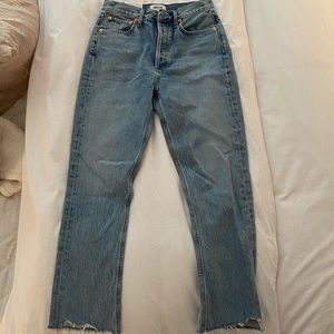 Riley High Rise Straight Crop Agolde Jeans